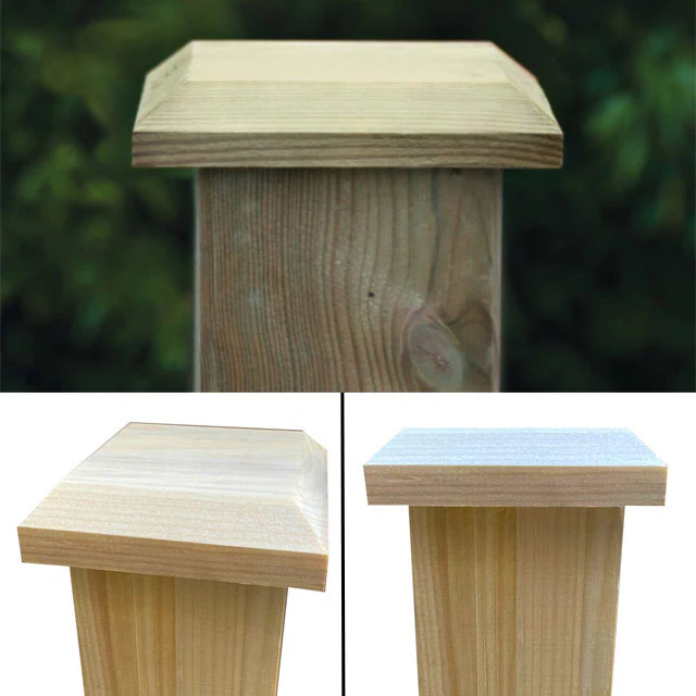 Flat Fence Post Capital for 90sq Post - Image 3