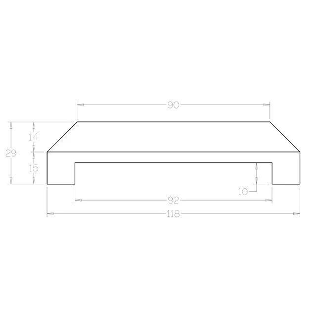 Flat Fence Post Capital for 90sq Post - Image 4