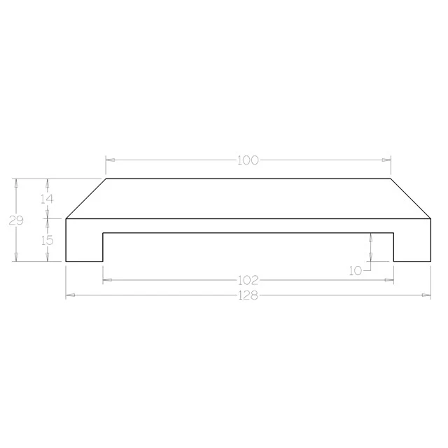 Flat Fence Post Capital for 100sq Post - Image 4