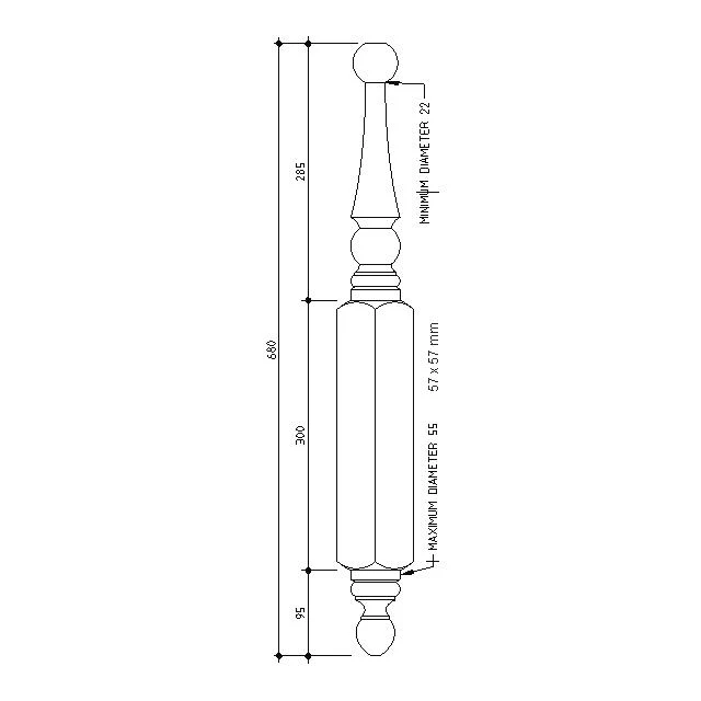 Turned Roof Finials 680x57sq - Image 4