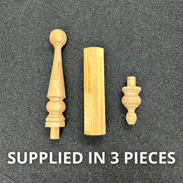 Turned "Morphett" Roof Finials 1000x90sq - Image 3