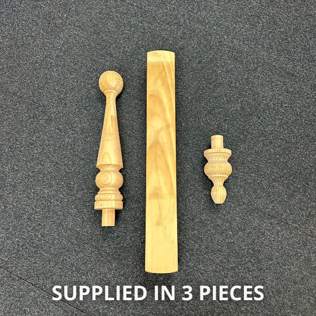 Turned "Morphett" Roof Finials 1300x90sq - Image 3
