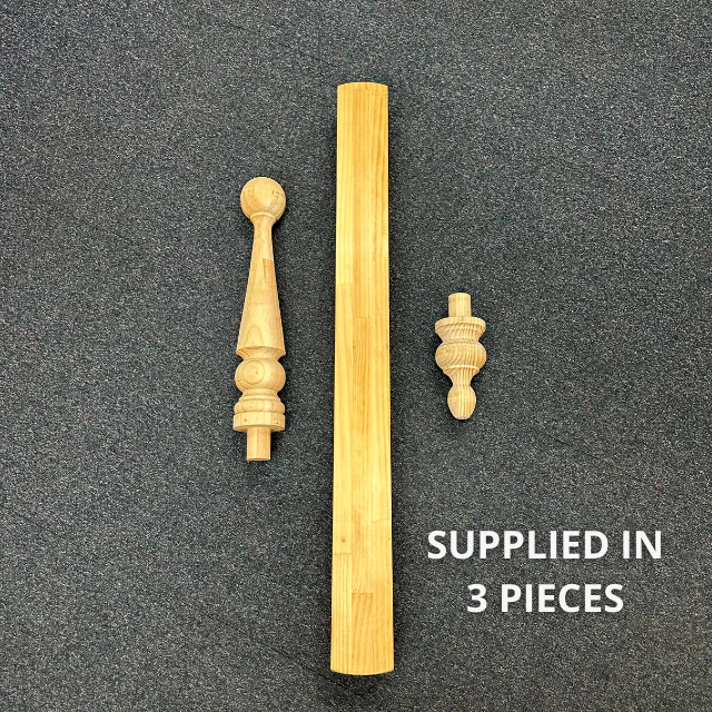 Turned "Morphett" Roof Finials 1600x90sq - Image 3