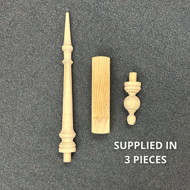 Turned "Edwardian" Roof Finials 1280x90sq - Image 3