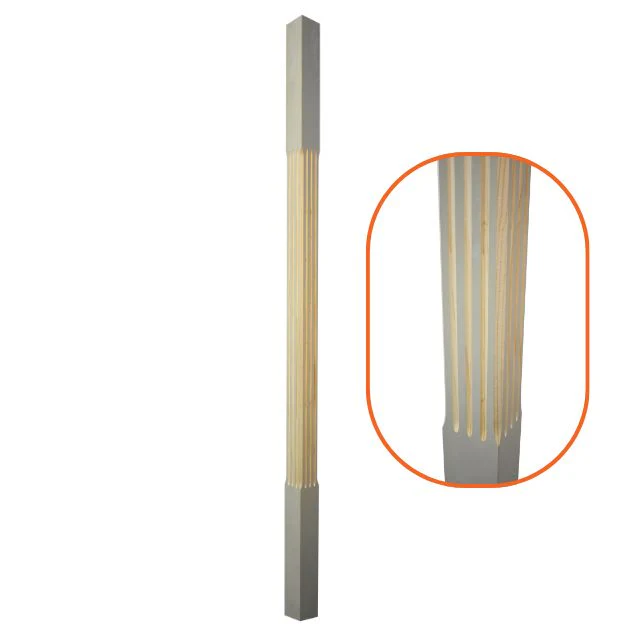 Fluted and Chamfered Verandah Posts 2700x90sq - Image 2
