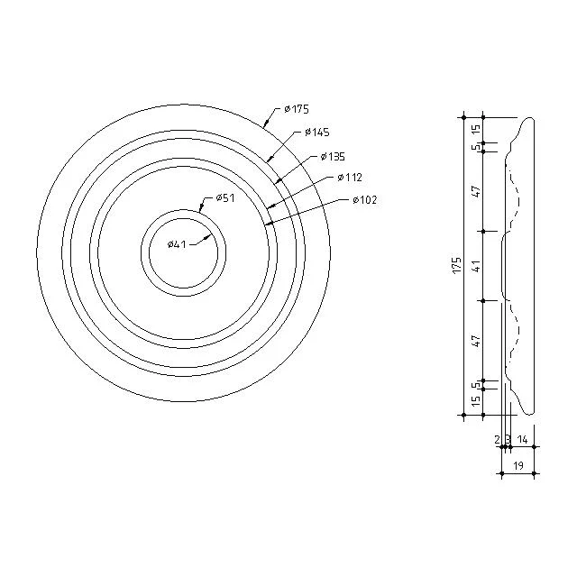 175mm diameter Rosette - Image 3