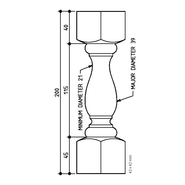 Tasman Fretwork Spindles 200x42sq - Image 3