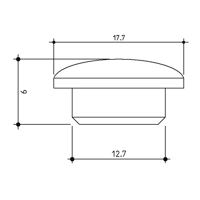12.7mm (1/2 inch) Timber Cover Buttons (Pine) - Image 3