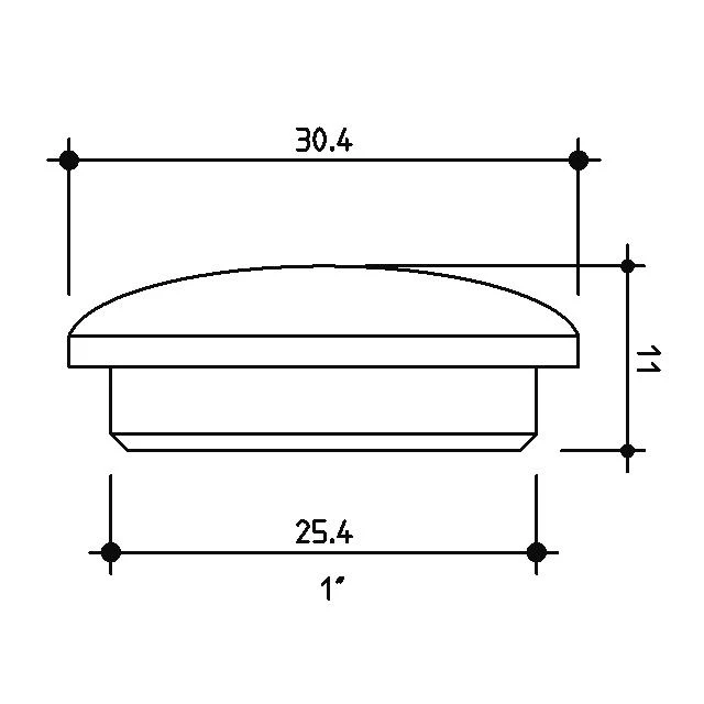 25.4mm (1 inch) Timber Cover Buttons (Pine) - Image 3