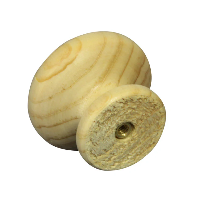 40mm Wooden Knob Handles (Pine) - Image 2