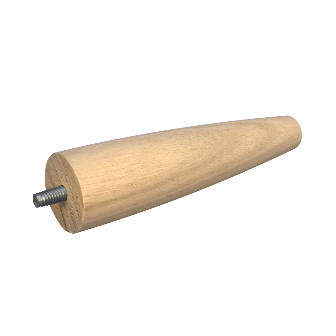 150mm Mid-Century Cone Leg (Oak) - Image 2