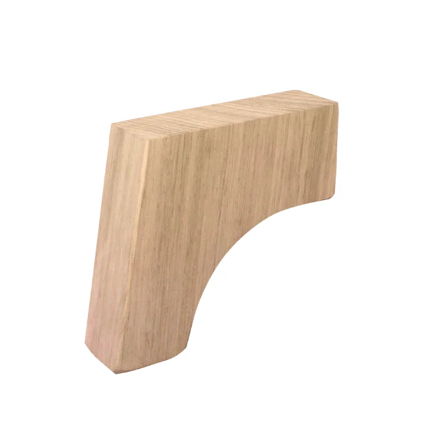 100mm Mid-Century Splayed Leg (Oak) - Image 2