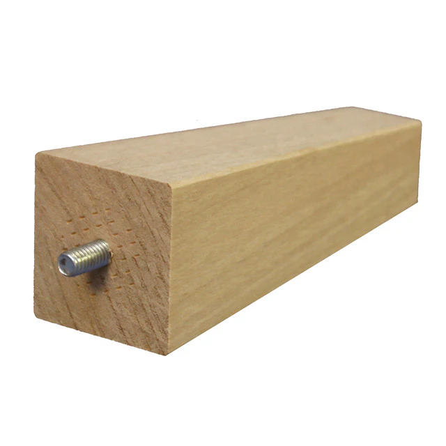 150mm Square-Line Furniture Legs (Oak) - Image 2