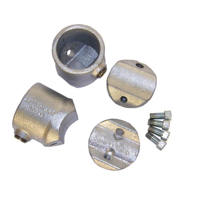 Retro-fit Fitting 2 Sockets for 48mm Galvanised Pipe - Image 3