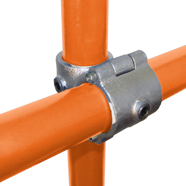 Clamp On Crossover for 48mm Galvanised Pipe