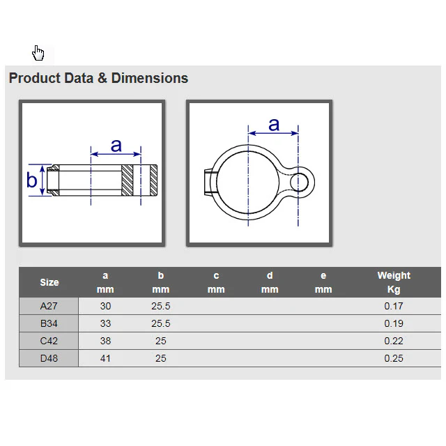 Gate Hinge Eye for 48mm Galvanised Pipe - Image 3