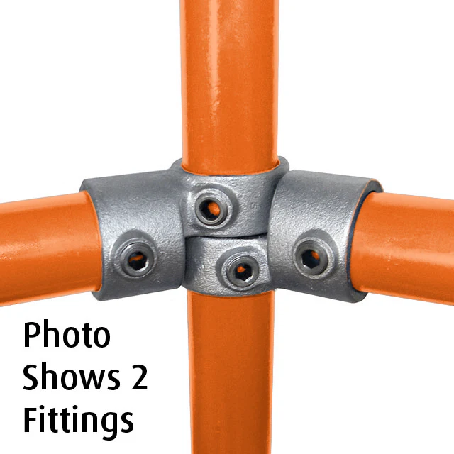 Swivel Short T for 48mm Glavanised Pipe - Image 2