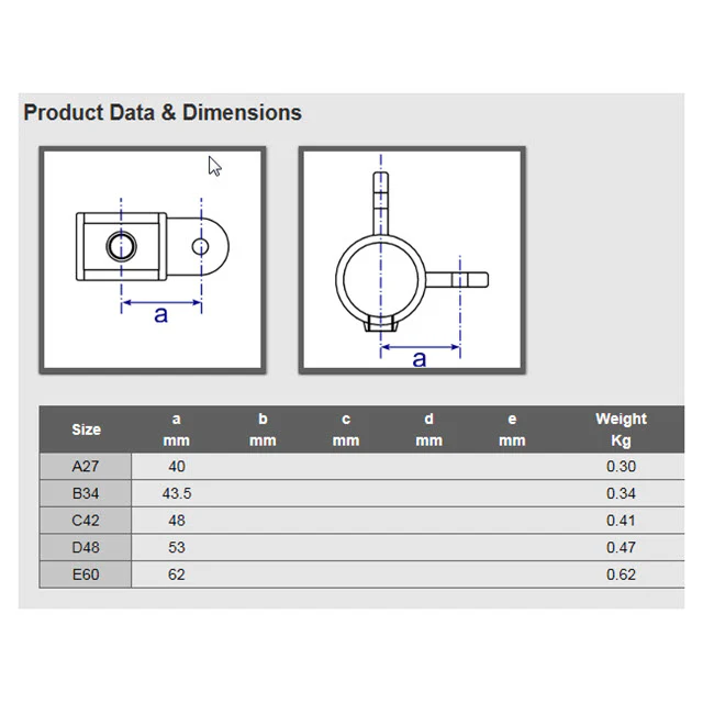 90 degree Connector for 27mm Galvanised Pipe - Image 2