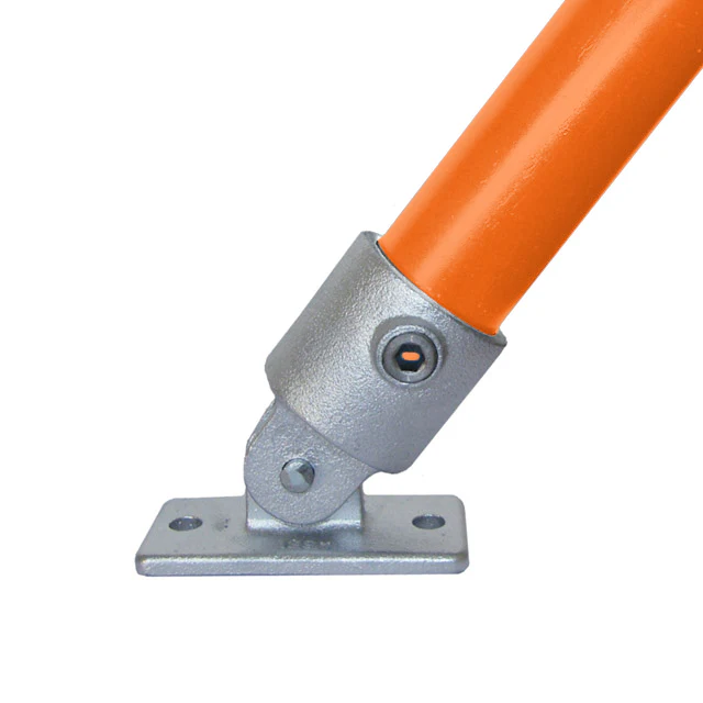 Adjustable Angle Wall Fixing for 34mm Galvanised Pipe