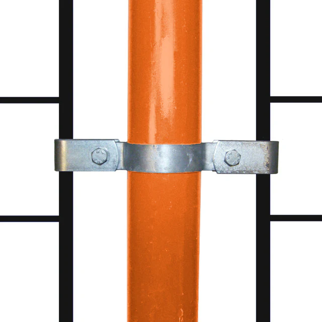 Double Mesh Panel Clip for 60mm Galvanised Pipe