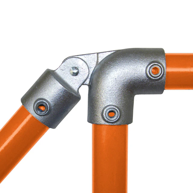 Single Swivel Elbow for 48mm Galvanised Pipe