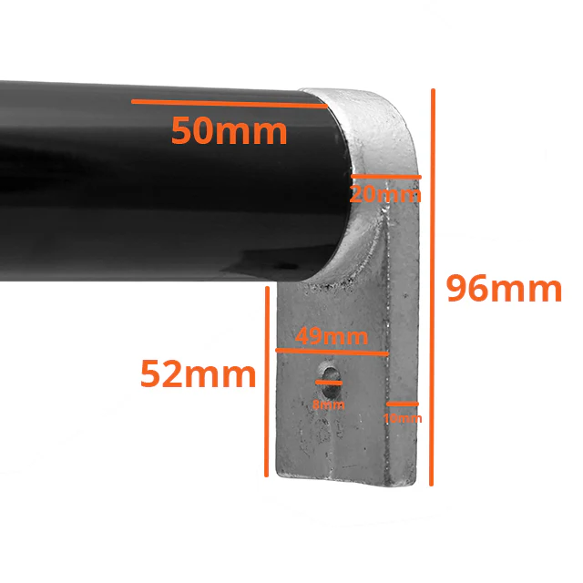Internal Sleeve Wall Bracket for 42mm Galvanised Pipe - Image 2