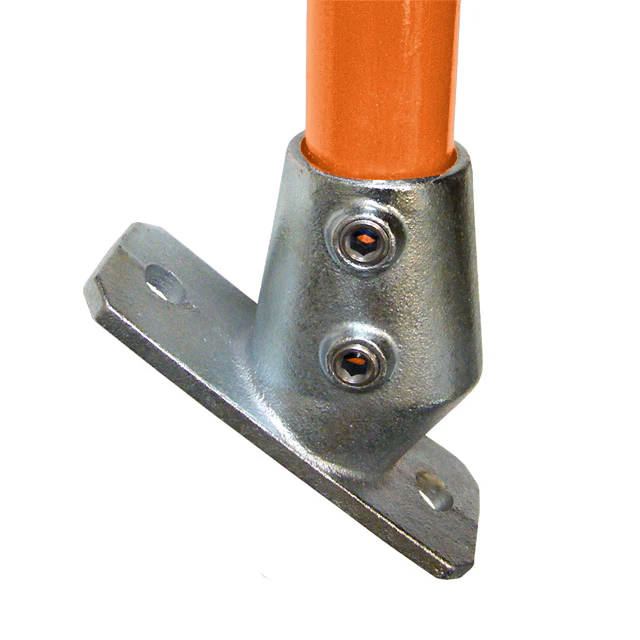 Sloping Floor Flange (30-45 degrees) for 48mm Galv Pipe