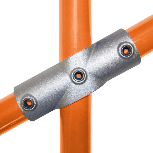 Sloping Cross (11-29 degrees) for 48mm Galvanised Pipe