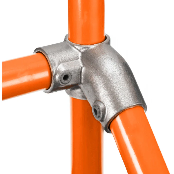 Cross Right Corner Decline and Incline (30-45 degrees) for 48mm Galv Pipe