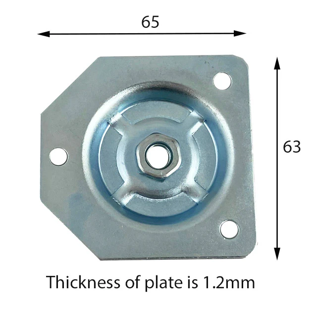 Vertical Leg Plate for 5/16 inch Lag Screws - Image 4