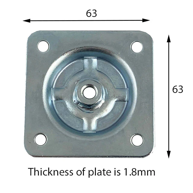 Angled Leg Plate (Heavy Duty) for 5/16 inch Lag Screws - Image 4
