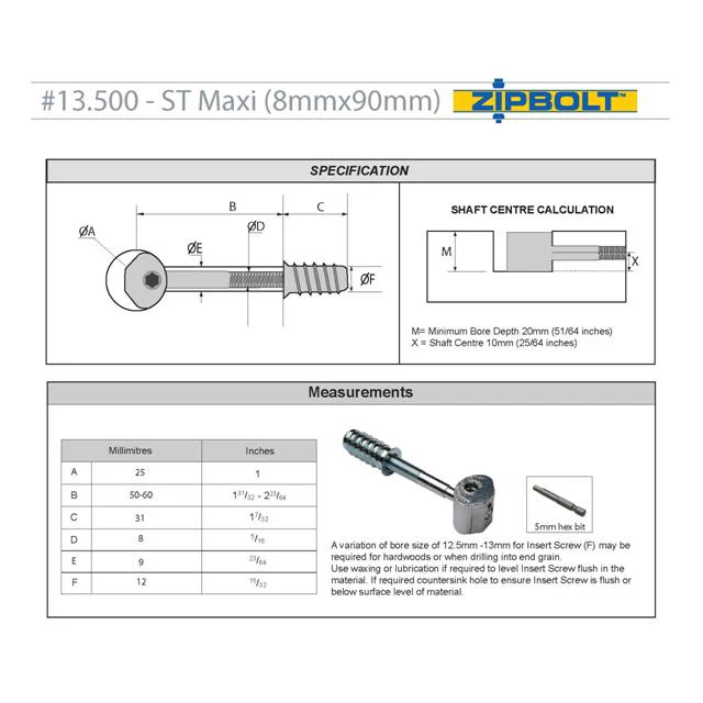 Zipbolt UT 13.500 ST Maxi Handrail Joiner - Image 3