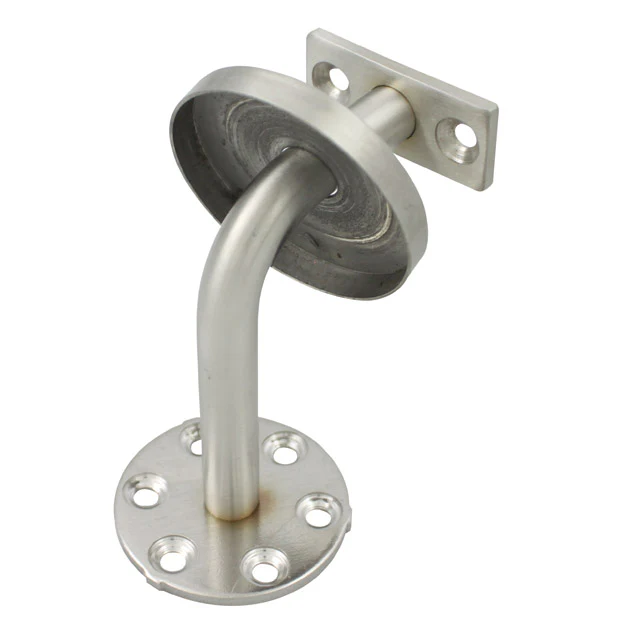 80mm Stainless Handrail Brackets - Flat Cradle (Satin) - Image 2