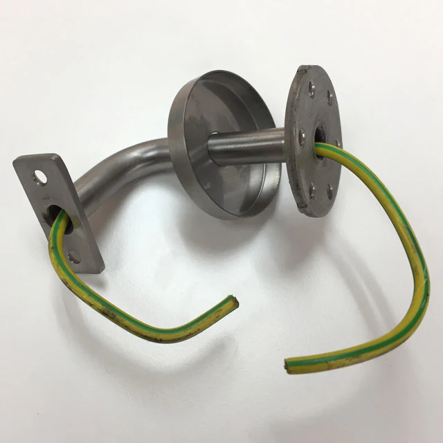 80mm Hollow Handrail Bracket - Flat Cradle (Satin 304) - Image 3