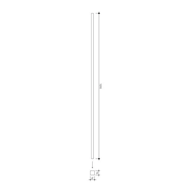 16mm square Plain Metal Balusters - Image 4