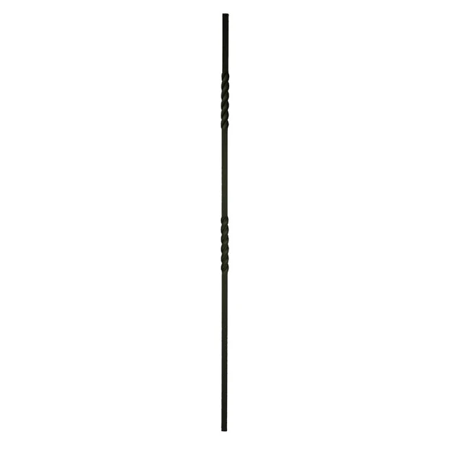 16mm square Double Twist Metal Balusters