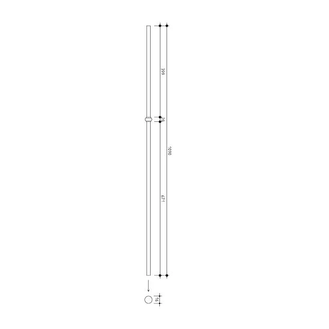 16mm round Single Knuckle Metal Balusters - Image 4