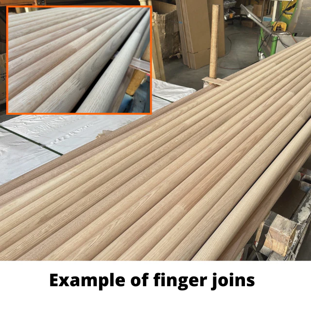 60mm diameter Dowel (American Oak) - Set Lengths - Image 3