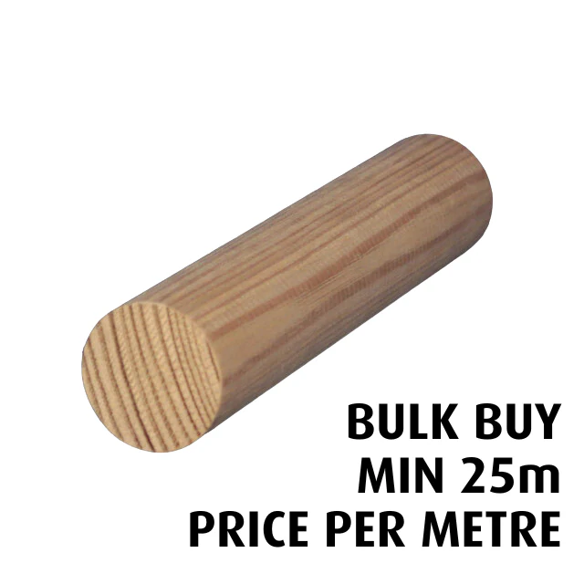 60mm diameter Dowel (Vic Ash) - Bulk Buy / Random Lengths - Image 2