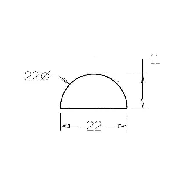 22mm diameter Half Dowel (Victorian Ash) - Bulk Buy / Random Lengths - Image 3