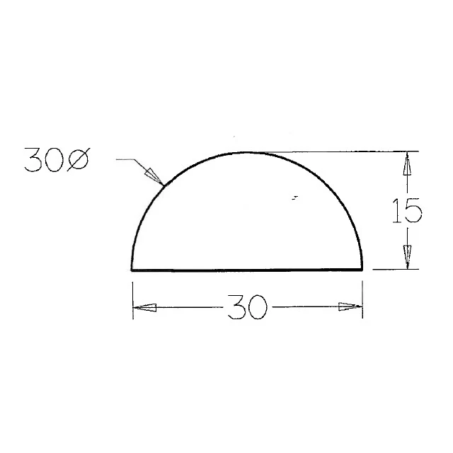 30mm diameter Half Dowel (Victorian Ash) - Bulk Buy / Random Lengths - Image 3