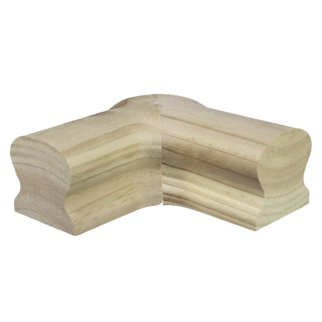 Heritage Handrail - 1/4 Turn with Post Cap (American Oak) - Image 2