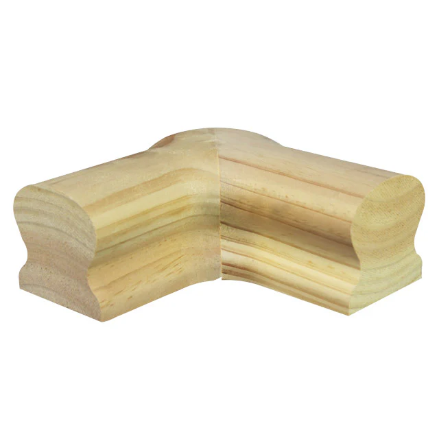 Heritage Handrail - 1/4 Turn with Post Cap (Pine) - Image 2