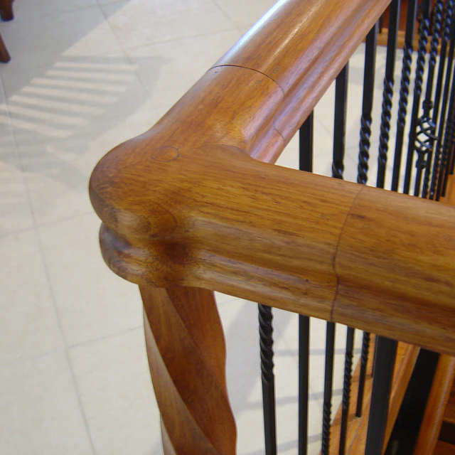Heritage Handrail - 1/4 Turn with Post Cap (Vic Ash) - Image 3