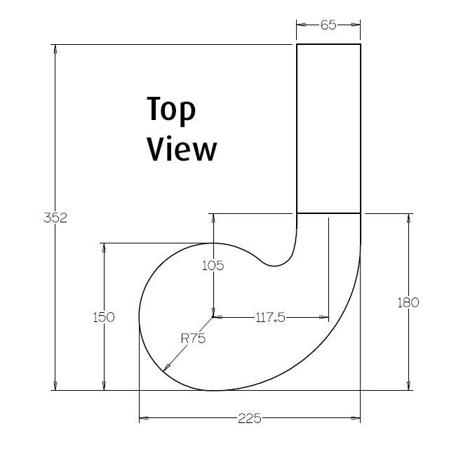 Heritage Handrail - Left Volute (Vic Ash) - Image 2