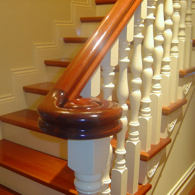 Heritage Handrail - Right Volute (Pine) - Image 3