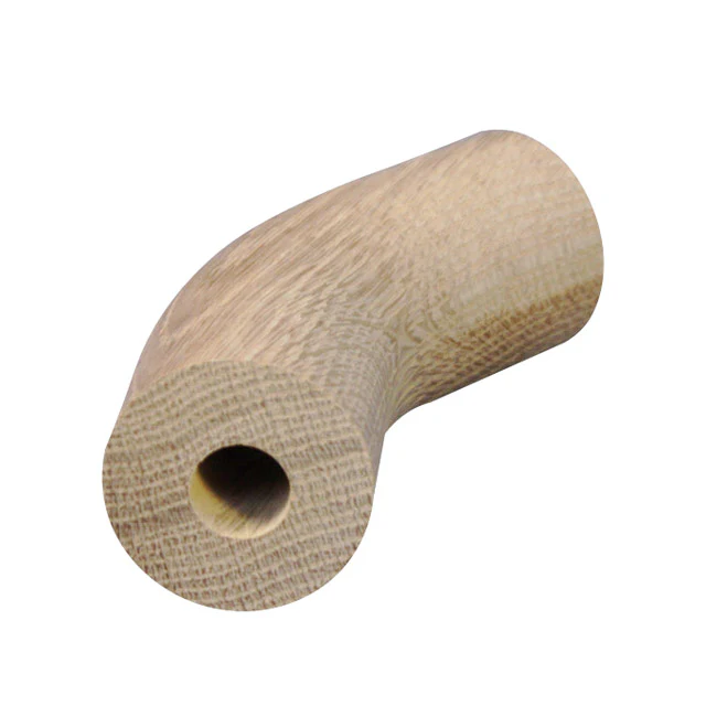 Designer Rail - 43mm diam - 37 deg Bend (American Oak)