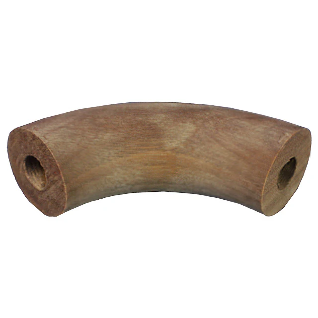 Designer Rail - 43mm diam - 90 deg Bend (Spotted Gum) - Image 2