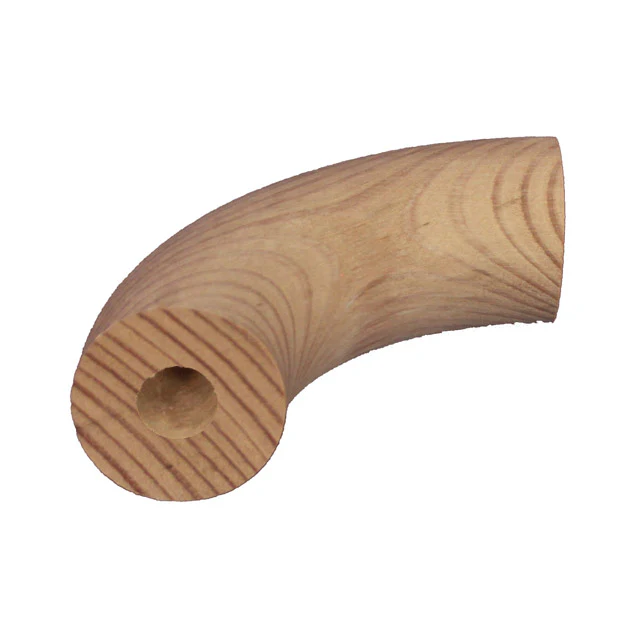 Designer Rail - 43mm diam - 90 deg Bend (Vic Ash)