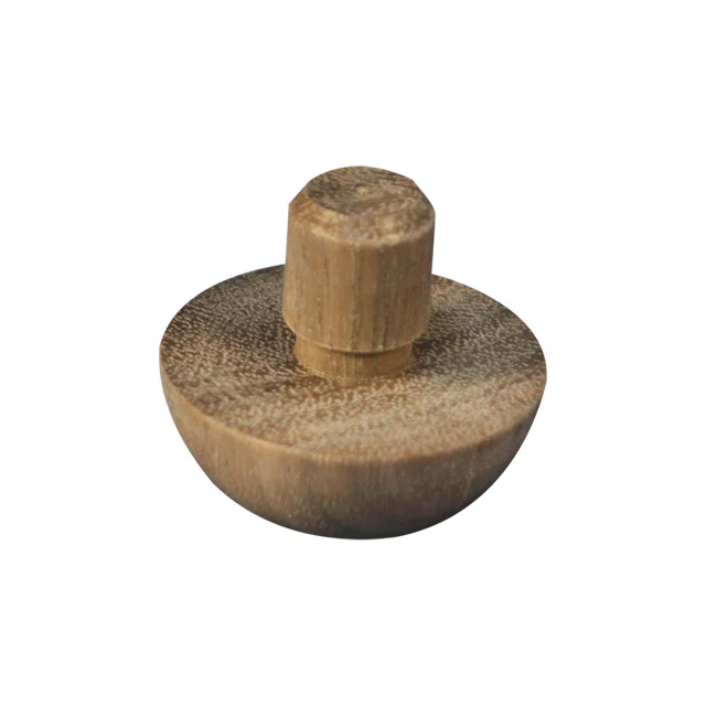 Designer Rail - 43mm diam - Domed End Cap (Spotted Gum) - Image 2